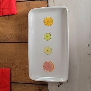 Rae Dunn Dish Fruit Orange Lemon Lime  Grapefruit Artisan Collection by Magenta